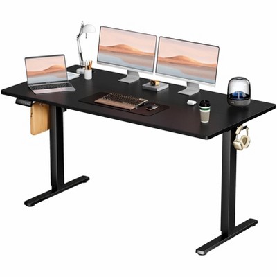 Musment Ergonomic Height Adjustable Table with T-Shaped Metal Bracket Modern Computer Workstations