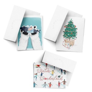 Christmas Tree, Winter Wonderland, For You Winter/Holiday/Christmas Greeting Card Pack Sets (3 ct, Assorted) by Ramus & Co - 1 of 4