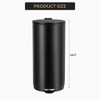 Round Trash Can 30L, Modern Garbage Can with Soft Close Lid and Foot Pedal, Compact Wastebasket with Removable Inner Bucket for Living Room - 2 of 4