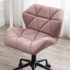 CAVINAS Eldon Diamond Tufted Adjustable Swivel Office Chair, Velvet Swivel Office Chair, Home Office Desk Chairs, Adjustable Swivel Task Chair - 4 of 4