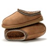 Women's Slippers Fuzzy Cozy Short Ankle Shoes Indoor and Outdoor Mules Furry Warm House Slippers Chestnut/Black - 2 of 4