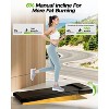 Deerrun 35.43 Inch Run belt 2.5 HorsePower Quiet Walking Jogging Portable Treadmills 250 LBS Capacity - 2 of 4