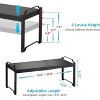 MaseiKar 2 Pack Expandable Cabinet Countertop Shelves, Stackable Shelves Organizers For Kitchen Cabinet Countertop Storage, Adjustable Counter - 4 of 4