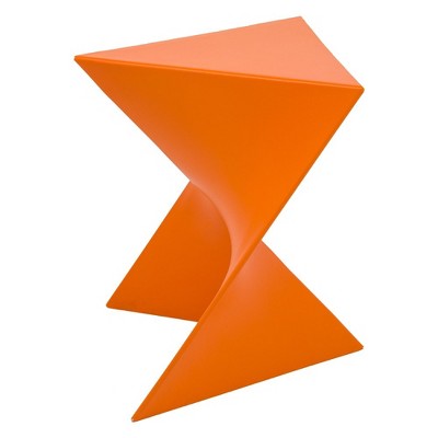 Randolph Vibrant Orange Triangular Versatile Side Table