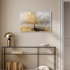 Art Remedy Tree of Golden Leaves Colorful Tree Art Framed - 2 of 4