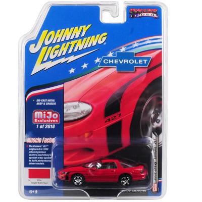 2002 Chevrolet Camaro ZL1 427 Red "Muscle Cars USA" Limited Edition to 2,016 pieces 1/64 Diecast Car by Johnny Lightning