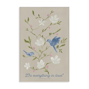 Stupell Industries Floral Do Everything In Love Canvas Art - 1 of 4