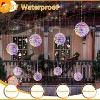 Ollny Outdoor Christmas Multicolor Ball Light 4 Packs (Clear Cable, Plug in, Connectable, 8 Modes, IP67 Waterproof) - 4 of 4