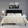 ChaletPosh Velvet Upholstered Bed with 2 Nightstands - 2 of 4