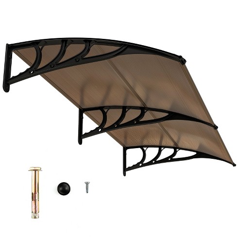 80x40 Window Awning Outdoor Shield Front Door Patio Rain Cover Board  Canopy