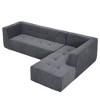 NicBex 2PCS L Shaped Sectional Sofa 3 Seat Modern Modular Sofa for Living Room & Apartment & Office - 4 of 4