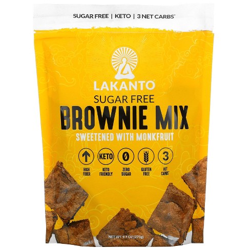 Lakanto Brownie Mix Sweetened With Monkfruit Sugar Free 9 7 Oz (275