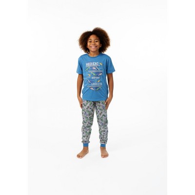 Sleep On It Boys Glow In The Dark Level Up 2-piece Pajama Sleep