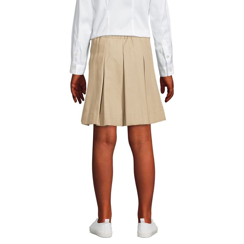 Lands' End Lands' End School Uniform Kids Poly-Cotton Box Pleat Skirt Top of Knee, 4 of 6