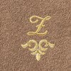 Linum Home Textiles 100% Turkish Cotton MONICA Gold Thread 2PC Embellished Washcloth Set - 3 of 3