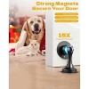 DOMETOUR Magnetic Door Stopper 3 Pcs, Stainless Steel Door Holder with Adhesive & Screws, No Drill, for Wall or Floor - 3 of 4