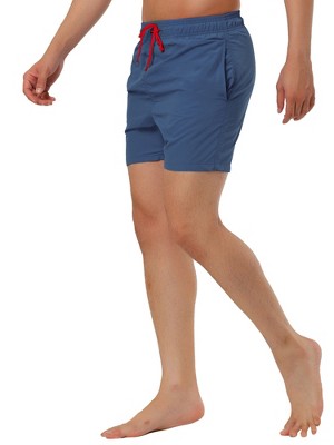 TATT 21 Men's Summer Casual Drawstring Waist Mesh Lining Board Shorts Dark Blue 38 — фото 4