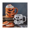 TAG Halloween Black Bats Ceramic Mug 16oz Dishwasher Safe Orange Multi Drinkware - 2 of 2