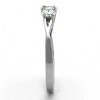 Slickblue Women's Three-Stone Ring, Silver Stainless Steel, CZ Prong Setting, Polished Finish, Sizes 5–10 - 4 of 4