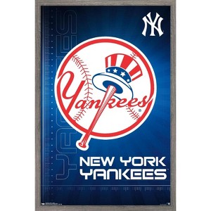 Trends International MLB New York Yankees - Logo 16 Framed Wall Poster Prints - 1 of 4