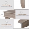 Dining Table for 6-8 People, 70.87 Inch Farmhouse Rectangle Dining Room Table, Rustic Wooden Dinner Table for Living Room, Restaurant - 3 of 4