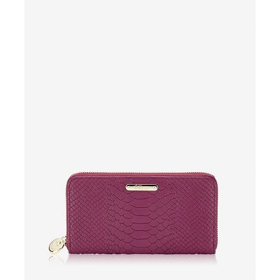 GiGi New York Purple Large Zip Wallet