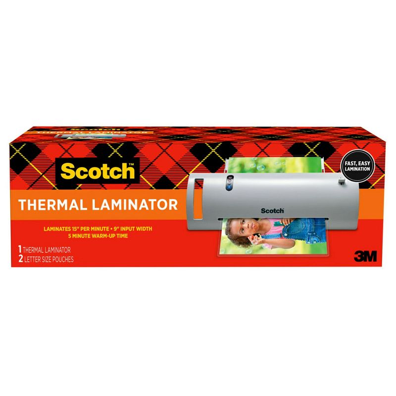 Scotch Thermal Laminator with 2 Starter Pouches 8.5&#34; x 11&#34;, 1 of 22