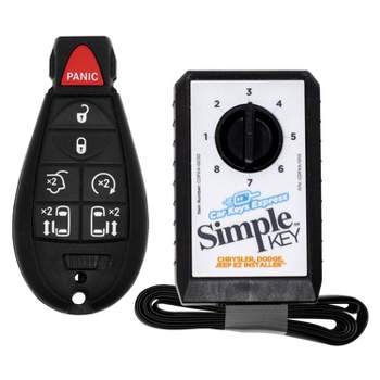 Car Keys Express FOBIK 7 Button Universal Remote & Key Combo Black