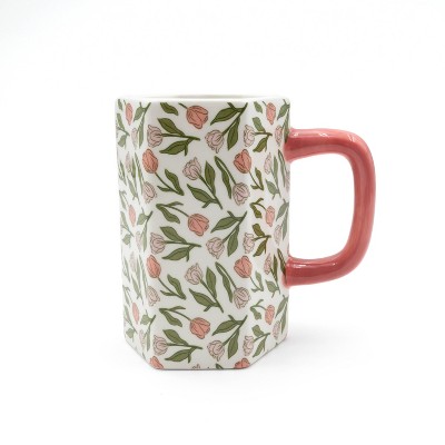 16oz Floral Mug - Bullseye's Playground™