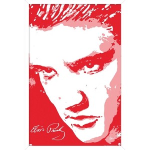Trends International Elvis Presley - Red Framed Wall Poster Prints - 1 of 4
