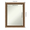 Amanti Art Manhattan Bronze Narrow Petite Bevel Wood Bathroom Wall Mirror 28 x 22 in. - 4 of 4