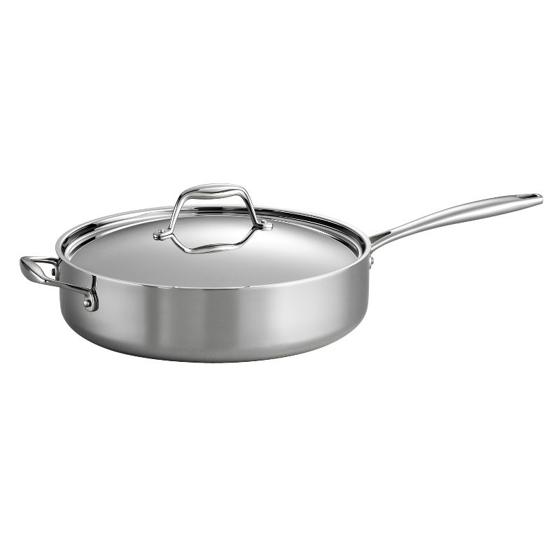 Tramontina Gourmet Tri-Ply Clad 3qt Deep Saute Pan with Lid Silver, 2 of 12