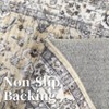 Washable Rug 5x7 Area Rugs for Living Room Bedroom Vintage Non-Slip Print Distressed Thin Throw Rugs - 4 of 4