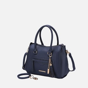 MKF Collection Valeria Vegan Leather Women's Satchel Bag with Keyring by Mia K - 1 of 4