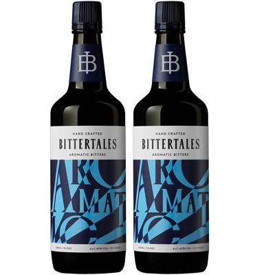 Bittertales Exquisite Hand-Crafted Aromatic Bitters 2 Pack: Elevate Your Cocktails with 500ml Bottles Perfect for Old Fashioned and Manhattan Classics