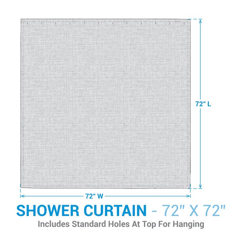 Split P Amaya Printed Black Shower Curtain 72" x 72", 4 of 6