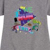 Girls' - Hey Arnold! - Retro Arnold and Gerald Graphic Short Sleeve Fleece Dress - 2 of 4