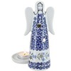 Blue Rose Polish Pottery L035 Manufaktura Large Angel Luminary - 2 of 2