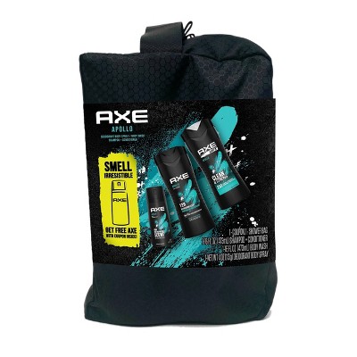Axe Apollo Shampoo & Conditioner + Body Wash + Body Spray Shower Bag Gift Pack - 36 fl oz/3pk