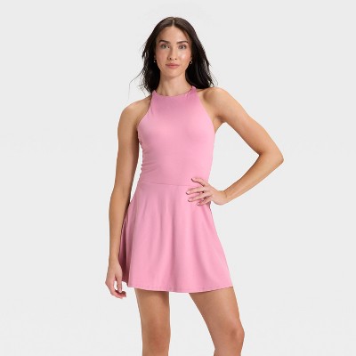 Women's Knit High Neck Halter Active Dress - All In Motion™