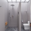 ALFI AB6801-PC Polished Chrome Modern Square Pressure Balanced Shower Mixer with Diverter - 3 of 4
