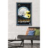 Trends International NFL Los Angeles Chargers - Neon Helmet 23 Framed Wall Poster Prints - 2 of 4