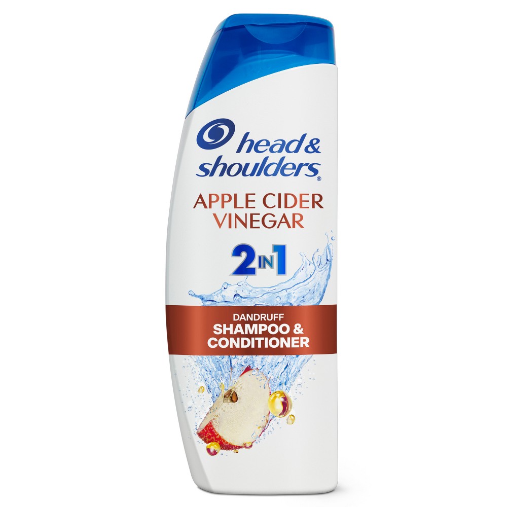 Photos - Hair Product Head & Shoulders 2-in-1 Dandruff Shampoo and Conditioner, Anti-Dandruff Treatment, Apple Cider Vinegar for Daily Use, Parabe 