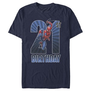 Men's Marvel Spider-Man Swinging 21st Birthday T-Shirt - 1 of 4