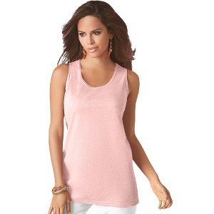 Roaman's Women's Plus Size Scoopneck Tank Top - 1 of 4