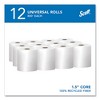 Scott Essential 100% Recycled Fiber Hard Roll Towel, 1-Ply, 8" x 800 ft, 1.5" Core, White, 12 Rolls / Carton - 2 of 4
