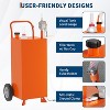 Acekool Gallon Wheeled Fuel Tank with Hand Pump - 10ft Hose for Gas, Diesel - Safe Refueling for Cars, Mowers, Boats - 3 of 4
