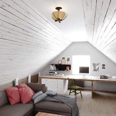 Vaxcel Yoho 2 - Light Flush Mount in  Black Walnut