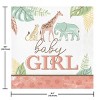 Creative Converting Safari Baby Animal Girl's Birthday Tableware Set 49ct - 4 of 4