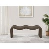 Meridian Furniture,Willow Corduroy Fabric Bench - 2 of 4